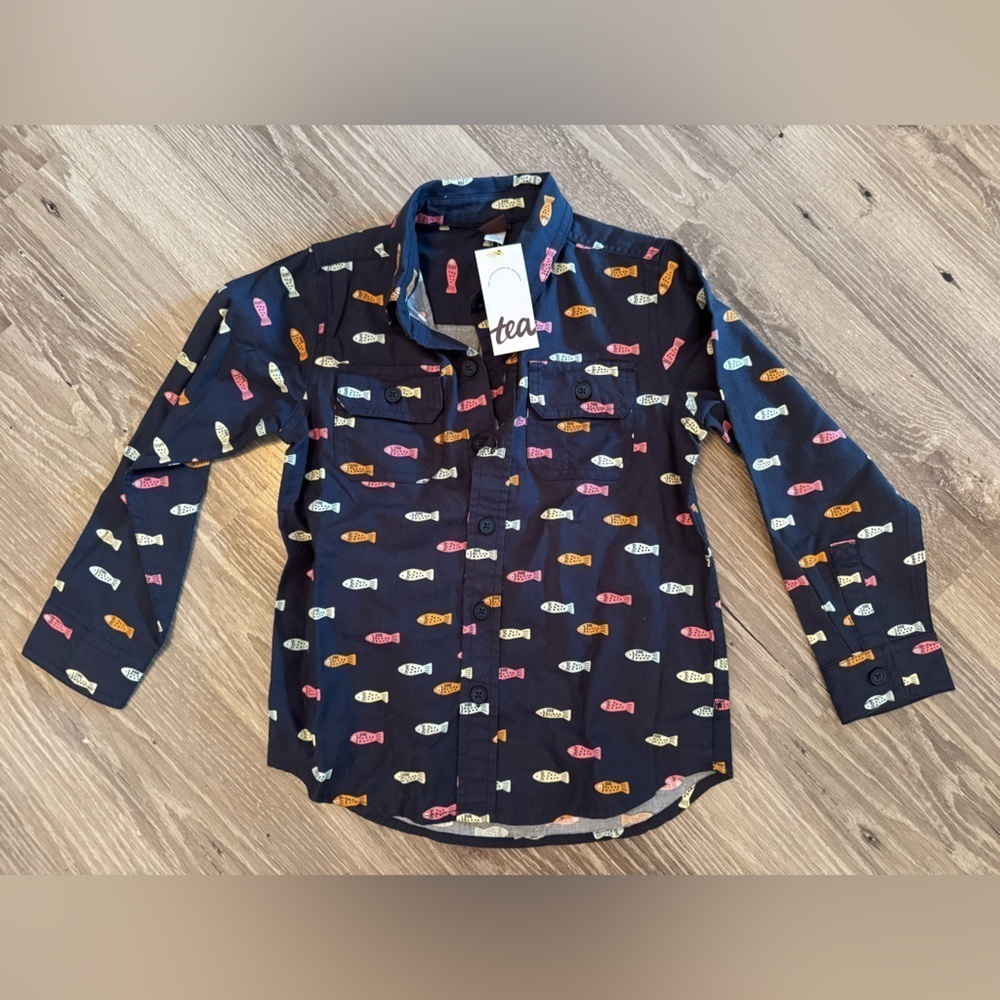 NWT Tea Swedish fish shirt size 6